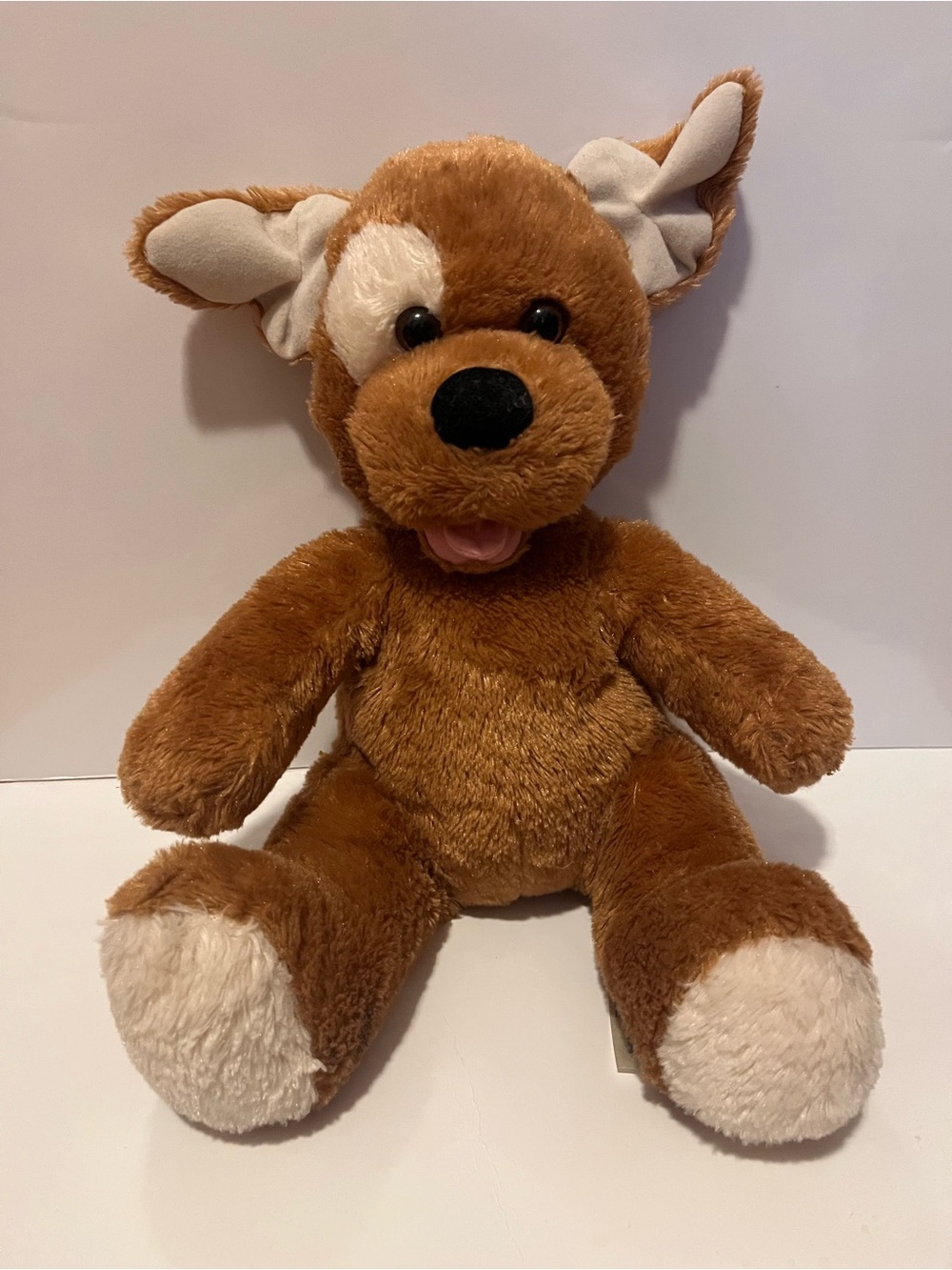 Build A Bear Brown Sitting Dog Eye Patch